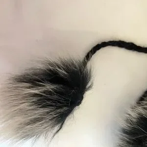 NWOT RARE silver fox fur trapper hat with Pom Pom strings Neiman Marcus | Accessories | Nwot Rare Silver Fox Fur  main image 2